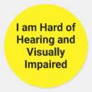 Search for deafness awareness stickers Hard of hearing