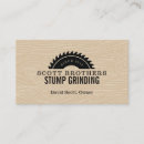 Search for stump grinding business cards Wood