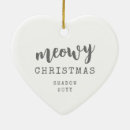 Search for gray cat christmas tree decorations Heart