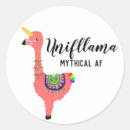 Search for kawaii llama stickers Unicorn