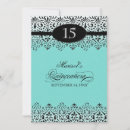 Search for black white silver quinceanera invitations For her