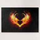 Search for angel wings puzzles Heart