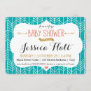 Search for tribal baby shower invitations Teal