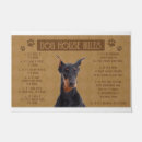 Search for doberman doormats Greeting indoor