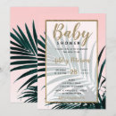 Search for palm trees baby shower invitations Typography