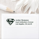 Search for superhero return address labels Supergirl