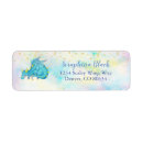 Search for dragon return address labels Cute