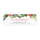 Search for red white and green return address labels Greenery