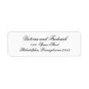 Search for fancy ornate return address labels Simple