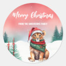 Search for cute christmas stickers Merry and bright