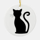 Search for cat silhouette christmas tree decorations Cute