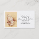 Search for prayed business cards Praying