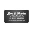 Search for rustic chalkboard return address labels Script