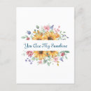 Search for you are my sunshine postcards Sunflower