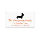 Search for wiener dog return address labels Cute