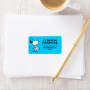 Search for smiling return address labels Charlie brown