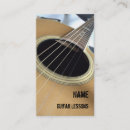 Search for guitar lessons business cards Teacher