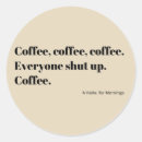 Search for morning coffee stickers Funny