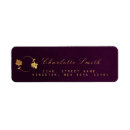 Search for plum return address labels Gold