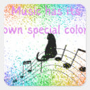 Search for colourful music notes stickers Rainbow
