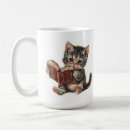 Search for cat and books mugs Retro