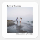 Search for unique wedding stickers Simple