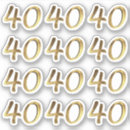 Search for 40 year anniversary stickers 40th birthday