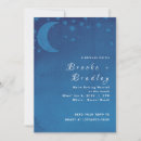 Search for sky blue wedding invitations Crescent moon