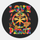 Search for groovy peace sign stickers 60s
