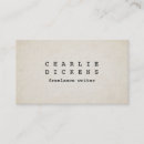 Search for typewriter font business cards Vintage