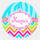 Search for monogram zebra stickers Girly
