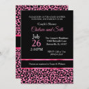 Search for pink leopard baby shower invitations Safari