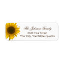 Search for sunflower birthday return address labels Rustic