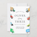 Search for transportation birthday invitations Transport birthday party
