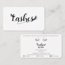 Search for eyelash business cards Minimalist