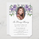 Search for lily funeral invitations In loving memory