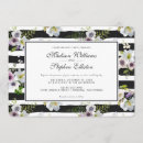 Search for black and white striped wedding invitations Watercolor
