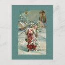 Search for old christmas postcards Vintage santa claus