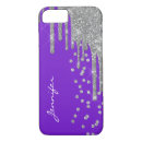 Search for purple glitter iphone cases Silver