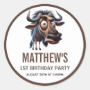 Search for wildebeest stickers For kids