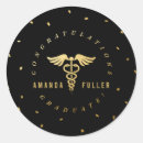 Search for gold caduceus stickers Graduation
