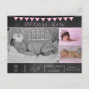 Search for rustic birth announcement cards Pink