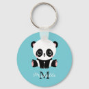 Search for panda key rings Black and white