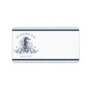Search for seahorse wedding return address labels Blue