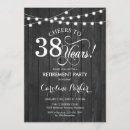 Search for rustic retirement party invitations String lights