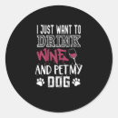 Search for love drinking stickers Dog