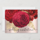 Search for rose gold and red wedding invitations Typography
