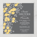 Search for yellow and grey invitations Flowers