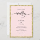 Search for pink glitter wedding invitations Sparkly
