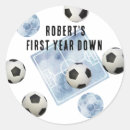 Search for kids soccer stickers First year down